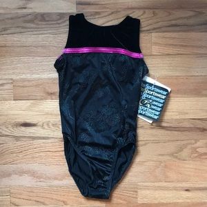 GK Black and Pink Leotard